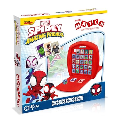 Top Trumps Spidey and Friends Match Childrens Games from 4 Years Game for 2 Players Games for Children Logic Game Strategy Games Board Game