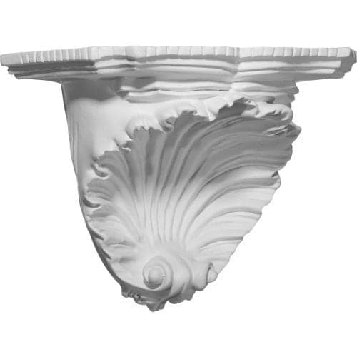 Ekena Millwork SH10X06X07SH Shell Decorative Shelf, 10 3/8" W x 6" D x 7 3/8" H