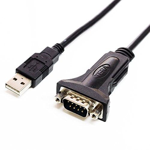 Tera Grand Premium USB 20 to RS232 Serial DB9 Adapter Cable 10 Feet Supports Windows 11 10 8 7 Vista XP 2000 98 Linux and Mac Built with FTDI Chipset and Hex Jack Nuts
