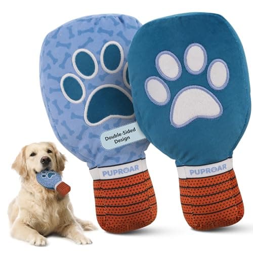 PUPROAR Pickleball Dog Toy, Funny Squeaky Plush Paddle, Cute Dog Gift for Pickleball Lovers