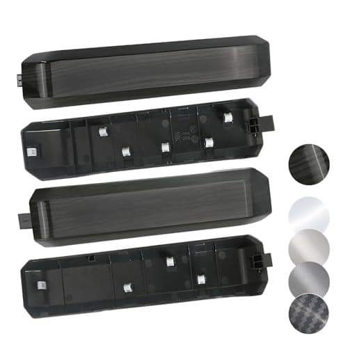 TQPONLY Interior Inner Door Handle Cover Trim Fits 20152020 Ford F150 SuperCrew Truck Accessories Replacement 1 Set Front and Rear Door Armrest Pull Handle Black Wood Grain