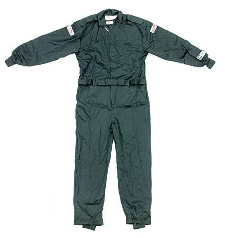 G-FORCE Racing Gear G-Force 4125LRGBK GF 125 Black Large Single Layer Racing Suit