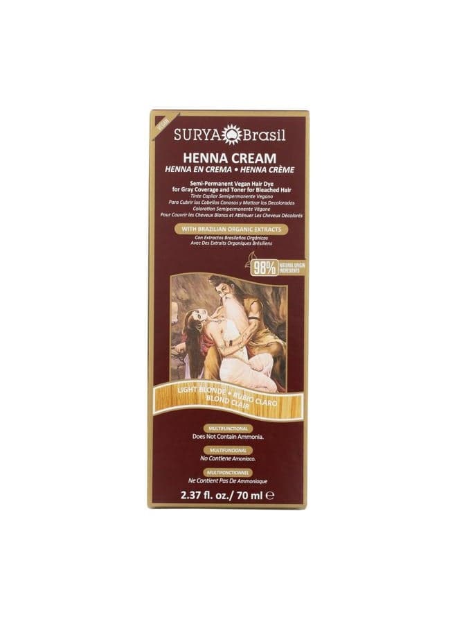 (70ml (Pack of 1), Light Blonde) - Products Henna Cream, Light Blonde, 2.37 Fluid Ounce