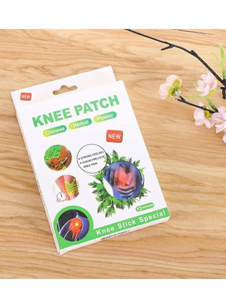 12Pcs Knee Pain Relief Patch Medical Plaster Wormwood Extract Joint Ache Pain Relieving Sticker Rheumatoid Arthritis Body Patch