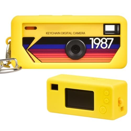 Silicone Case for Kodak CHARMERA Keychain Digital Camera Blind Box, Photo Mini Keychain Camera Sleeve with Precise Cutouts & Scratch Protection - Camera NOT Included (Yellow)