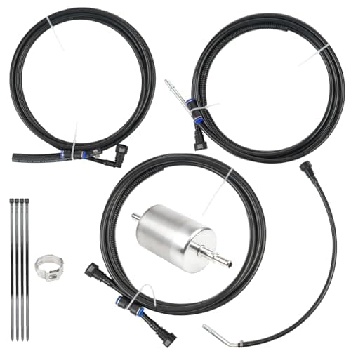 Dexepe Fuel Lines Kit compatible with Chevy Silverado 1500 2500 GMC Sierra 1500 1999-2003 4.8L 5.3L 6L 8.1L Pickup Trucks replace FL-FG0053 FG0053 NFR0003 Nylon Fuel Lines Repair Kit