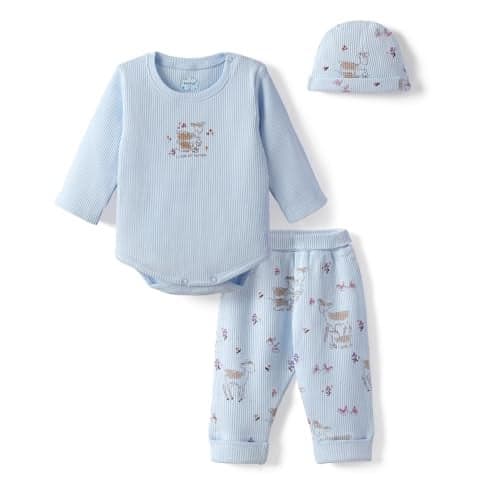 Nautinati Infants Pure 100% Cotton Apparel Gift Set| Age 0-6 Months