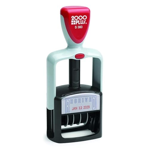 Cosco 2000 Plus Self-Inking Two-Color Type Size 1 1/2 inReceivedin Dater (011034)