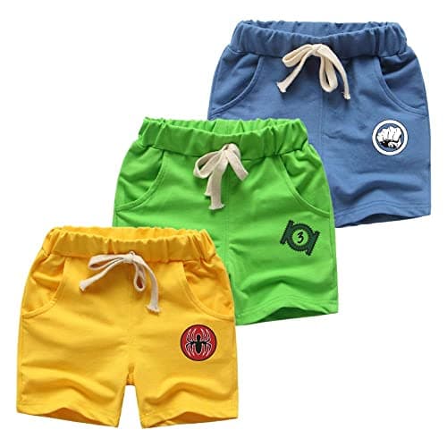 KYDA KIDS® Boys 100% Cotton Printed Shorts Summer Regular Fit Multicolor Soft Breathable Casual Wear Kids 2-13 Years Comfort Daily Use Combo-(Pack of 3)