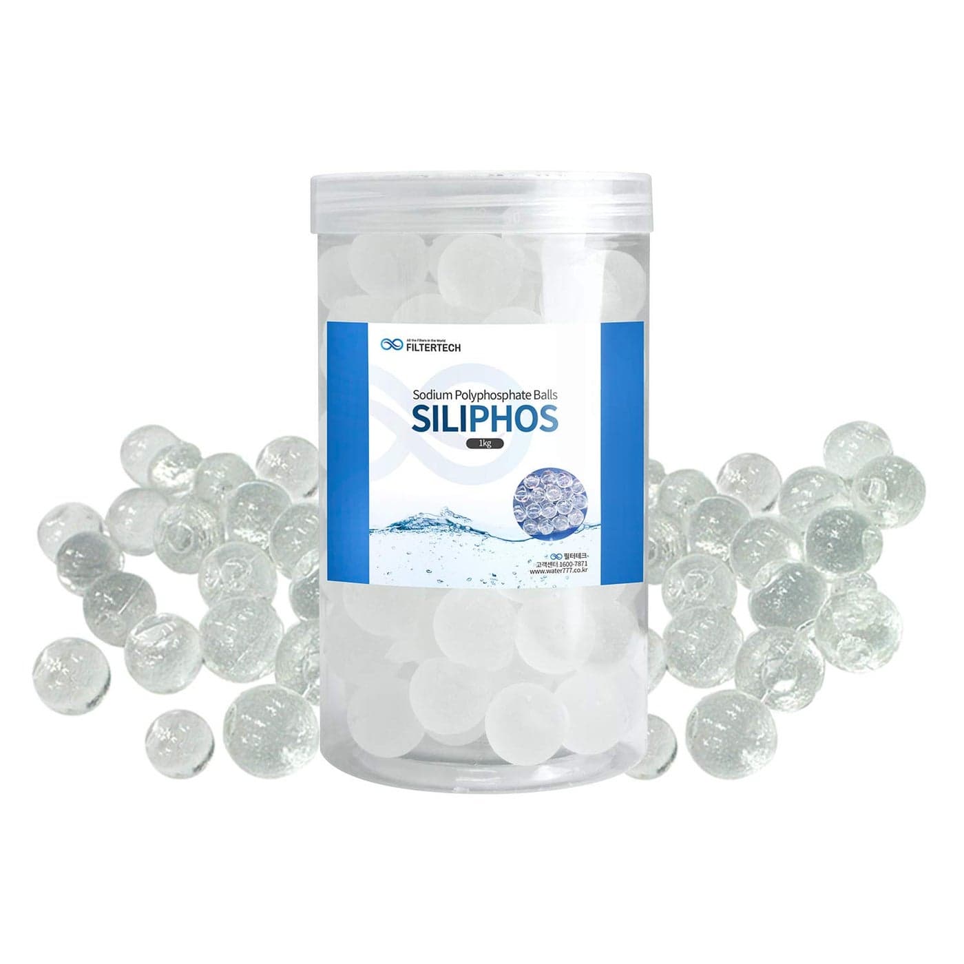 Sodium Polyphosphate Balls SILIPHOS 1kg 22lb