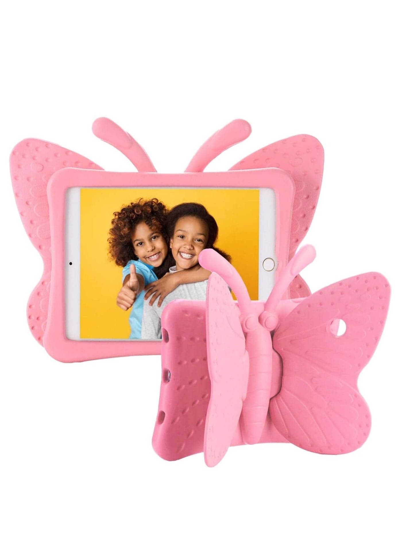 ELTERAZONE iPad 6th Generation Cases for Kids iPad 9.7 Case 2018/2017 Light Weight Kid-Proof Soft EVA Foam Protective Tablet Cover Holder for New iPad 9.7 inch A1893/A1954/A1822/A1823 - Baby Pink
