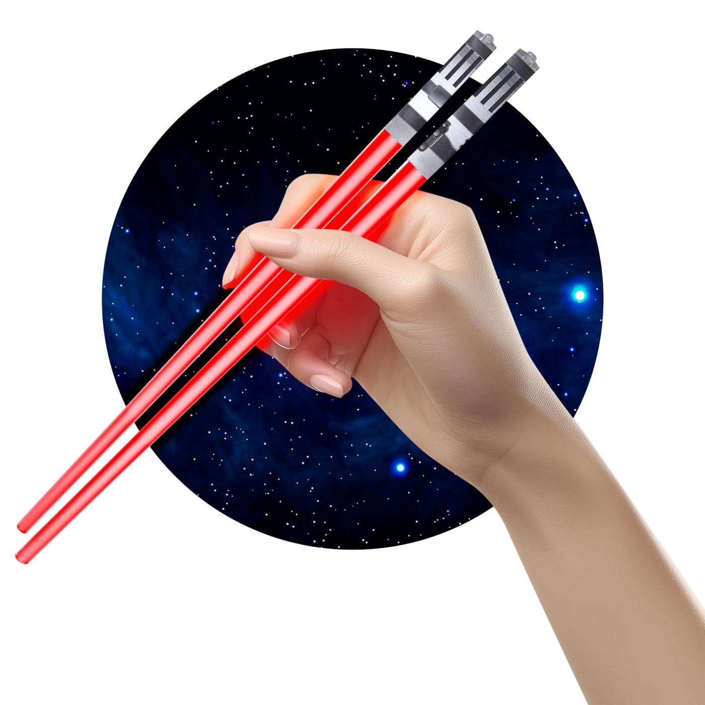 ChopSabers Lightsaber Led Light Up Chopsticks 1Pair Red