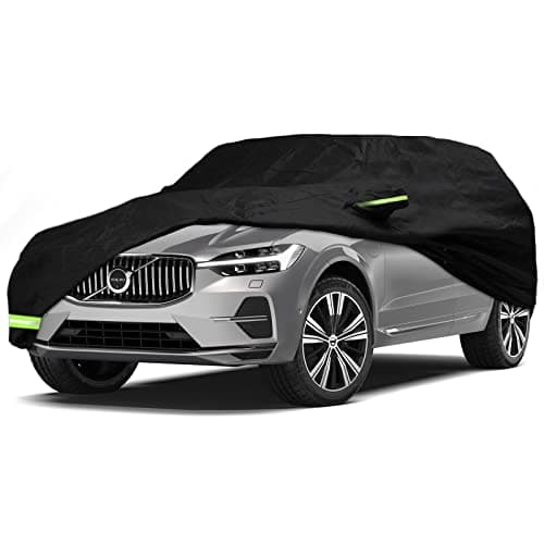 YIXIN Waterproof Car Cover for 2008-2026 Volvo XC60 Car Cover Custom Fit 100% Waterproof Windproof & Single Door Zipper Bands for Snow Rain Dust Hail Protection (XC60)