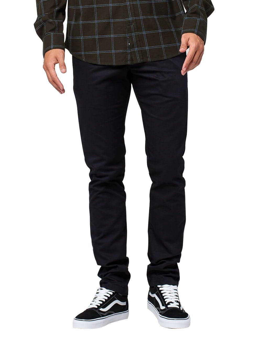 Dickies Mens Skinny Straightfit Work Utility Pants Black 30W x 32L US