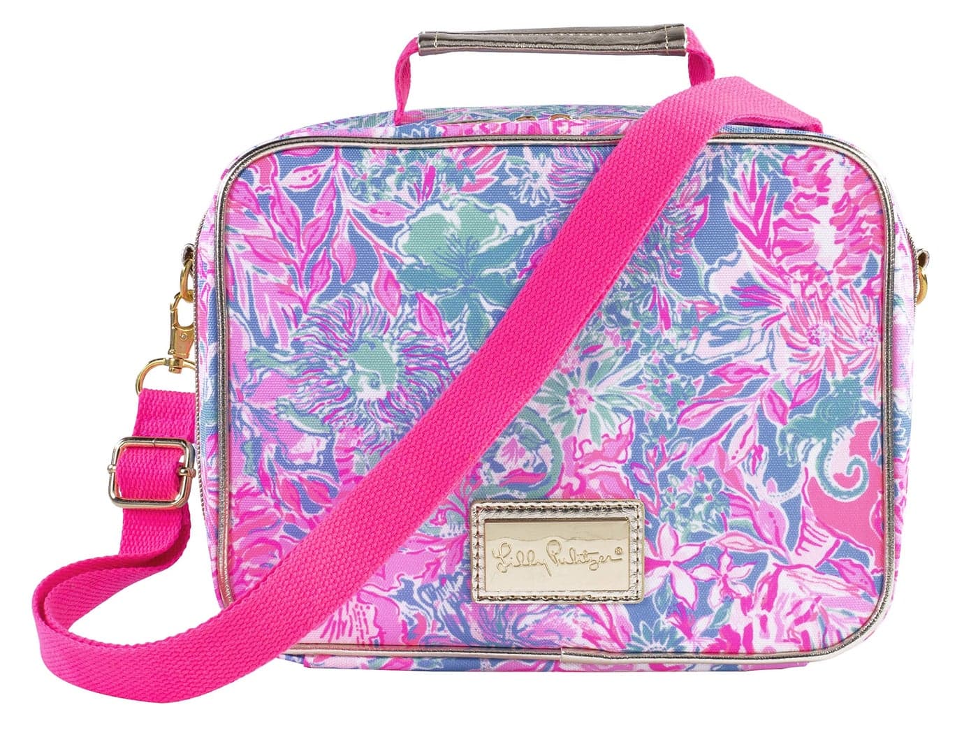 Lilly Pulitzer Insulated Lunch Box for Women Cute Lunch Cooler Bag with AdjustableRemovable Shoulder Strap Viva La Lilly