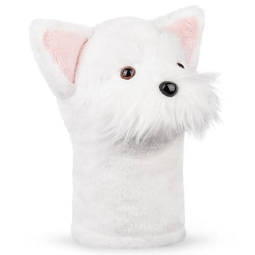 mytag West Highland White Terrier Dog Driver Headcover Funny Golf Club Head Covers Animal Plush Golf Headcover