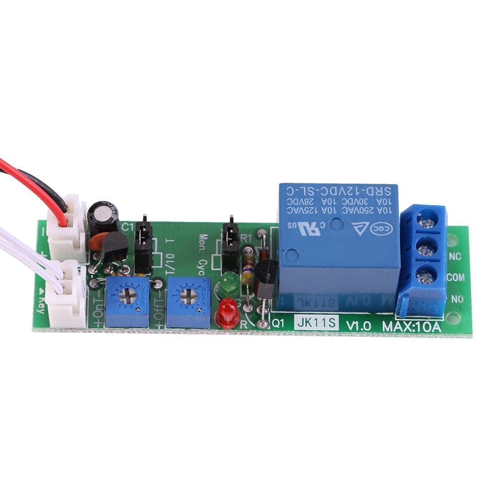 1pc DC 12V24V Adjustable Cycle Times Switch Module Delay OnOff Timer Delay Switch Module 6 Types Optional DC12V 0120mins