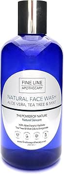 99 Natural Face Wash Aloe Vera Tea Tree Mint No SulfatesParabens No Soap pH 55 Sensitive Skin 250ml
