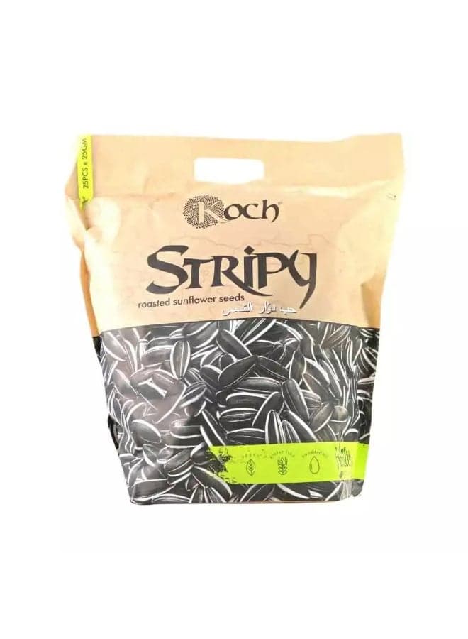 Koch Stripy Roasted Sunflower Seeds, Pack of 25 x 25 gms