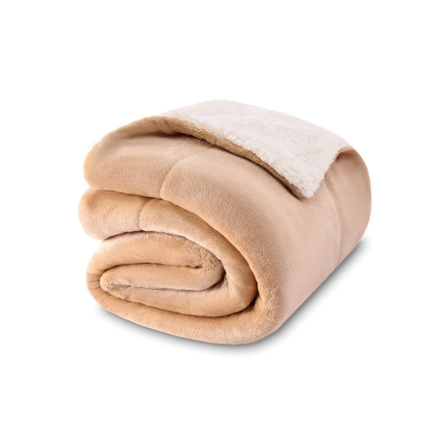 NANPIPER Baby Sherpa BlanketWarm Toddler Throw BlanketSoft Newborn Fleece Blanket for Winter Beige30x40 inches