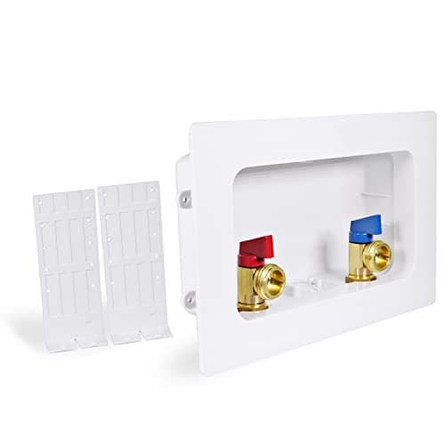 Highcraft Washing Machine Outlet Box with Center Drain 12 Push Fit Connection Valve Laundry Washer Box