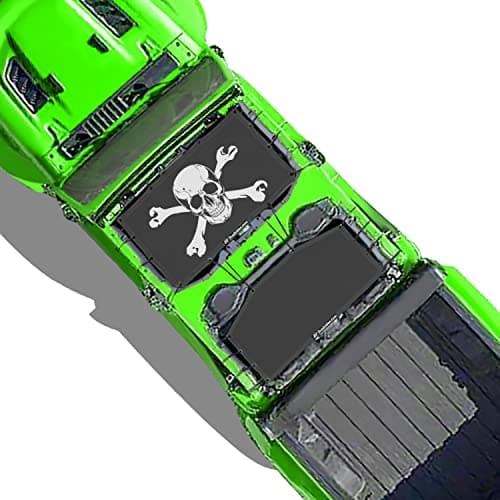 Shadeidea JT Sun Shade Top Compatible with Jeep Gladiator Top Sunshade Mesh Screen Roof Cover 20182023 Wind Noise UV Blocker 10 Year Warranty Skull FrontRear 2 pcs