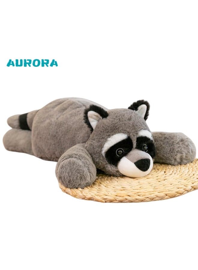 AURORA's silver-gray raccoon plush toy can be used as a sleeping pillow or hug, making it a great birthday, Valentine's Day, or Halloween gift for friends.