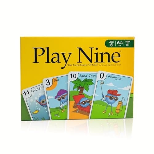 Play Nine The Card Game of Golf Ages 8 and Up Couples Date Night Gift Game Night Favorite 15 Min Gameplay Family Friendly Card Game for Kids Teens Adults Great Golf Gift