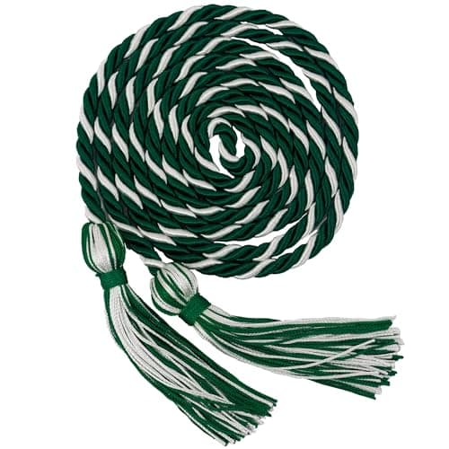 GraduationMall Graduation Honor Cord 68" Forestwhite