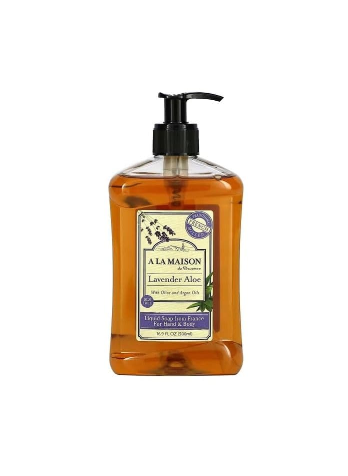 Liquid Soap For Hand Body Lavender Aloe 16.9 fl oz 500 ml