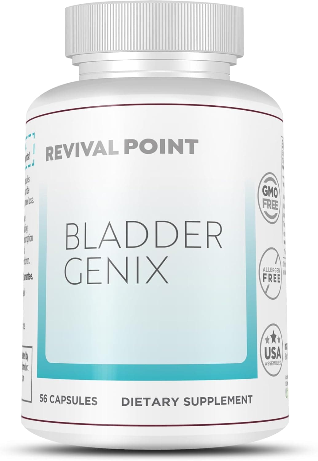 Bladdergenix Bladder Control Supplement with Urox for Women and Men for Urinary Urgency and Frequency and Urinary Tract Support