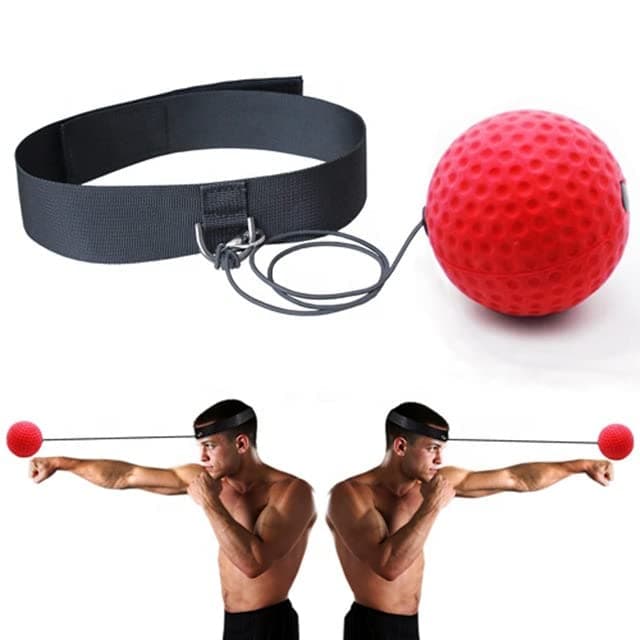 Leosportz MMA Boxing Reflex Ball -Improve Reaction Speed and Hand Eye Coordination Training Boxing Equipment for Training at Home, Boxing Gear for MMA Equipment, Punching Ball (Combo)