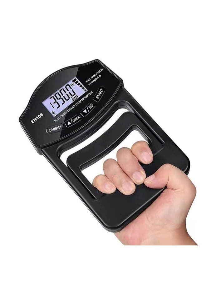 Grip Strength Tester, 180KG Digital Hand Dynamometer Grip Ergometer USB LCD Screen Grip Dynamometer