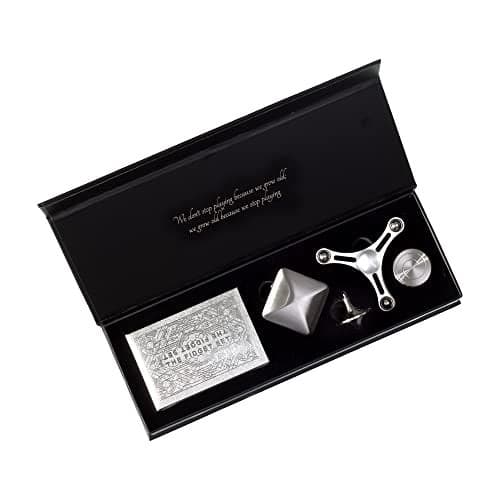 The Fidget Set Classic Edition Metal Fidget Toys for Adults with Anxiety ADHD Tools for Adults Office Desktop Gifts for Him