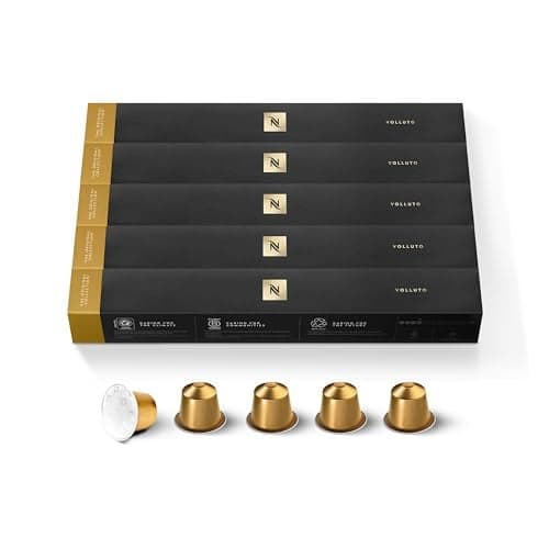 Nespresso Capsules Original Line Volluto Mild Roast Espresso Coffee 50Count Coffee Pods