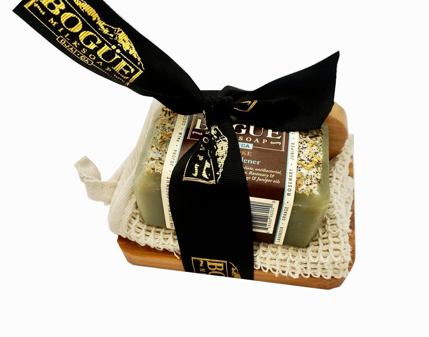 Handmade Goat Milk Soap Giftset-BOGUE No.11XL Gardener Blend Large 6oz+ Juniper Berry & Cornmeal Remove the dirt Healing Essential oils of Tea Tree, Rosemary & Lavender