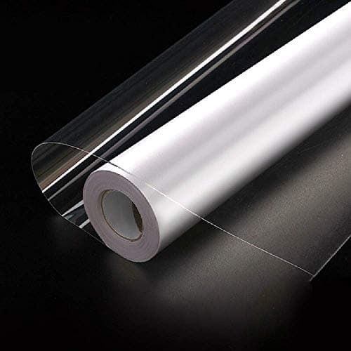 HOME13 12"x200" Clear Contact Paper Roll Kitchen Backsplash Wallpaper for Dining Room Wood Countertop