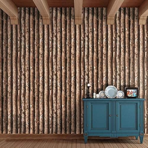 JAAMSO ROYALS Wood Tree Trunk Wallpaper for Furniture, Wooden Wallpaper, PVC Wallpaper, Door Wallpaper Waterproof, Wood Wallpaper, Wooden Wallpaper for Walls (200 CM *45 CM)