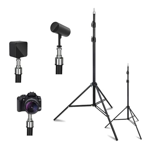 Solwim 2 Pack VR Tripod Stand HTC Vive Base Station Compatible Sensor Stand and Base Station Mount for Vive Sensors or Oculus Rift Constellation2pack Tripod Stand SetBlack