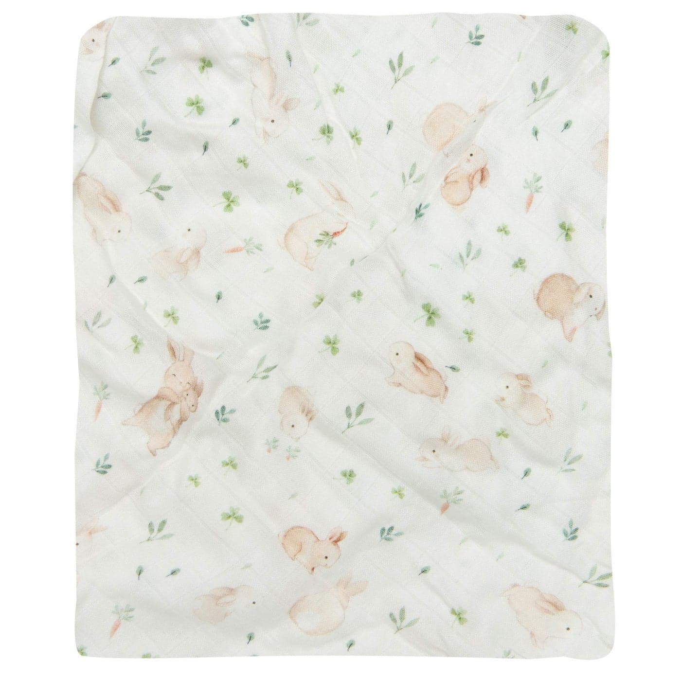 Loulou Lollipop Soft Baby Swaddle Blanket Muslin Wrap Receiving Blanket for Newborn to Toddler Girl and Boy Large 47 by 47 Bunny Meadow