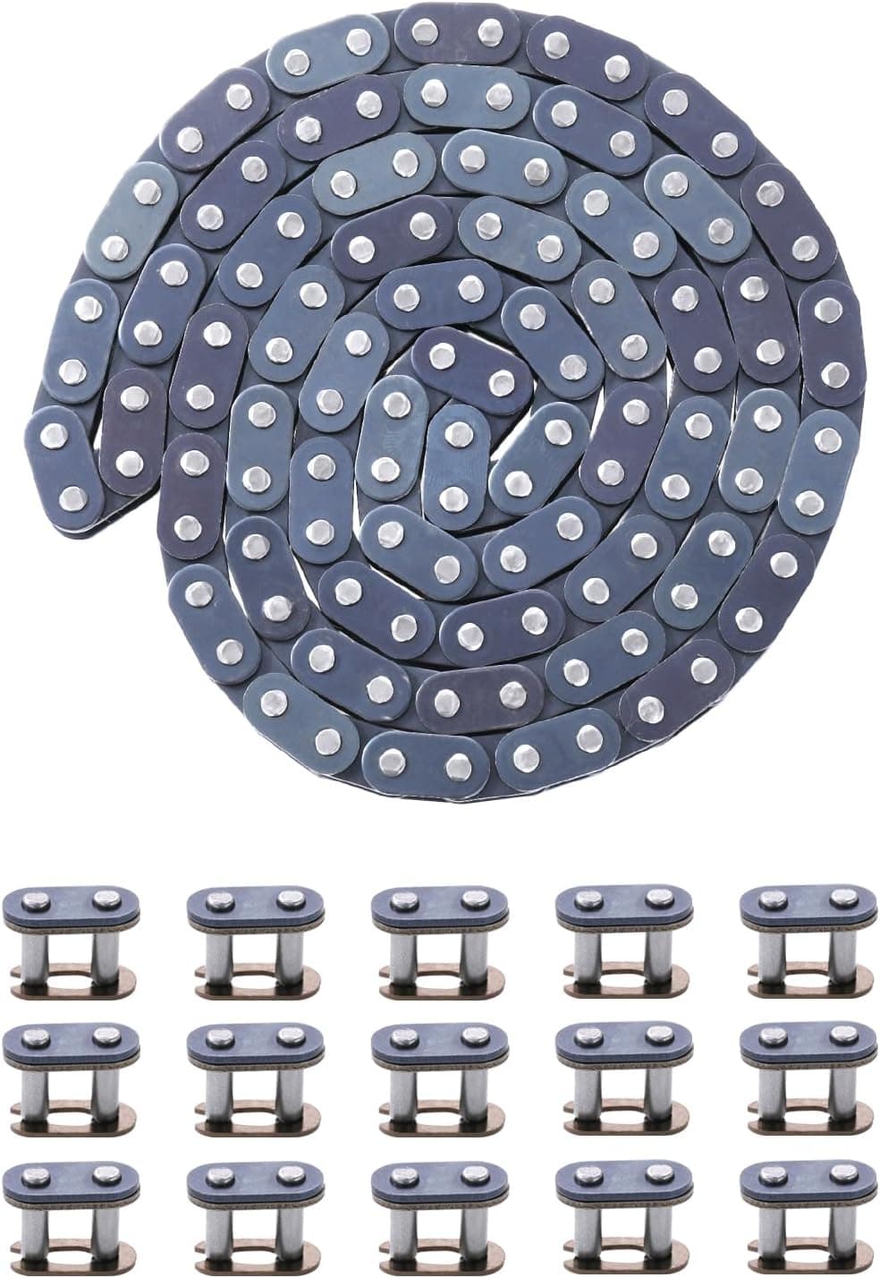 KAMIER T8F Drive Chain 134 Links Heavy Duty for 49cc 50cc 2-Stroke Bikes