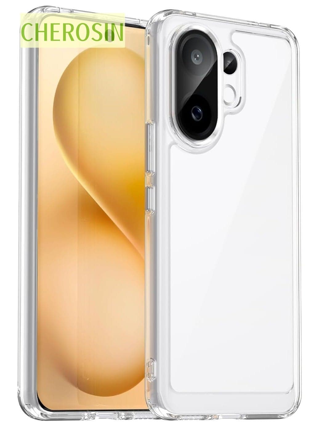 Phone case for vivo V60 5G Clear Back Soft TPU Shockproof Bumper Protection Cover