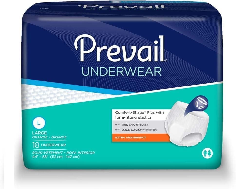 Adult Incontinence Underwear for Men Women Maximum Absorbency Large 18 Count