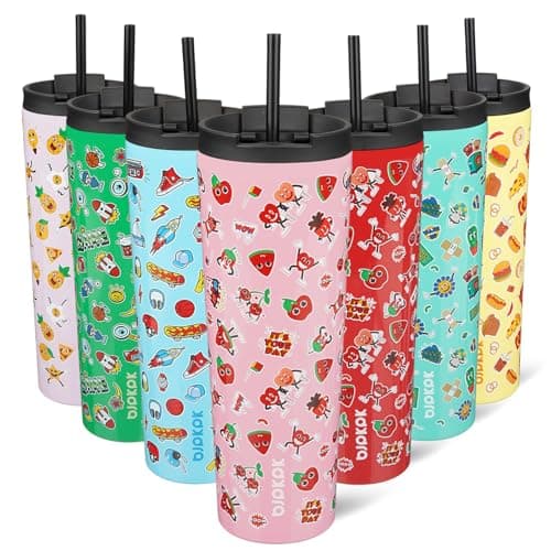BJPKPK 30oz Stainless Steel Insulated Tumbler With lid And Straw Travel Coffee Thermal Tumblers Cup For Women And Men,Passionate Pink