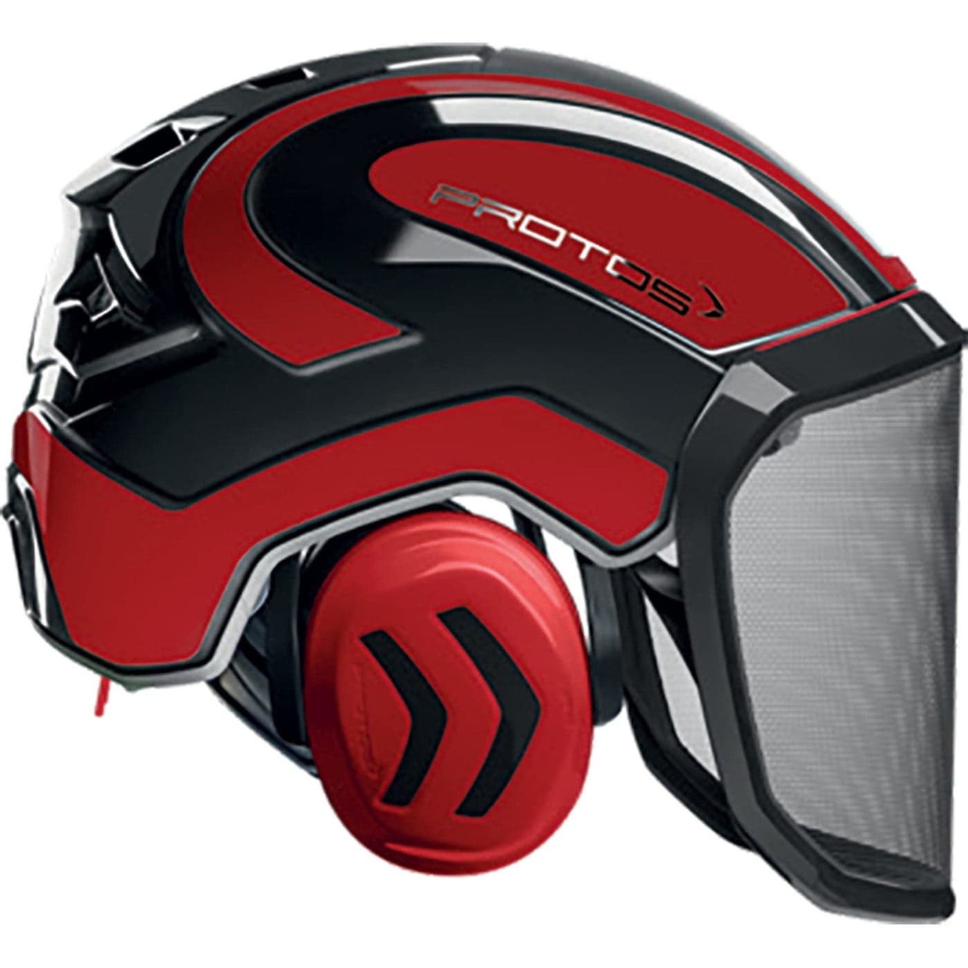 Pfanner Protos Integral Arborist Helmet Red Black