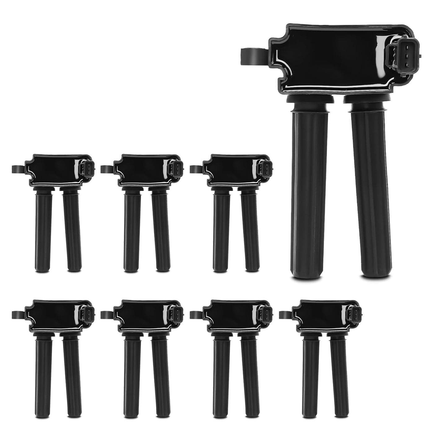 YHTAUTO Set of 8 Ignition Coil Pack Replacement for Dodge Challenger Charger Durango Ram 1500 2500 3500 Jeep Grand Cherokee Wrangler Chrysler 300 Aspen V8 57 Replace 6735202