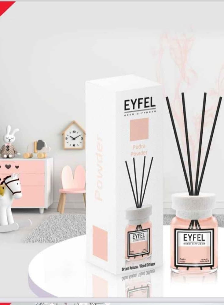 Eyfel Perfume Aroma Diffuser, Home Fragrance With Sticks – Pudra Powder – 120ml