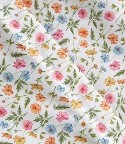 Duvet Cover Queen Size Set - Extra Soft Floral Duvet Cover 90 x 90 with 2 Pillow Shams - Comfy, Breathable Floral Bedding Set - Hotel Luxury & Fade Free with Zipper Closures and Ties - Spring Garden
