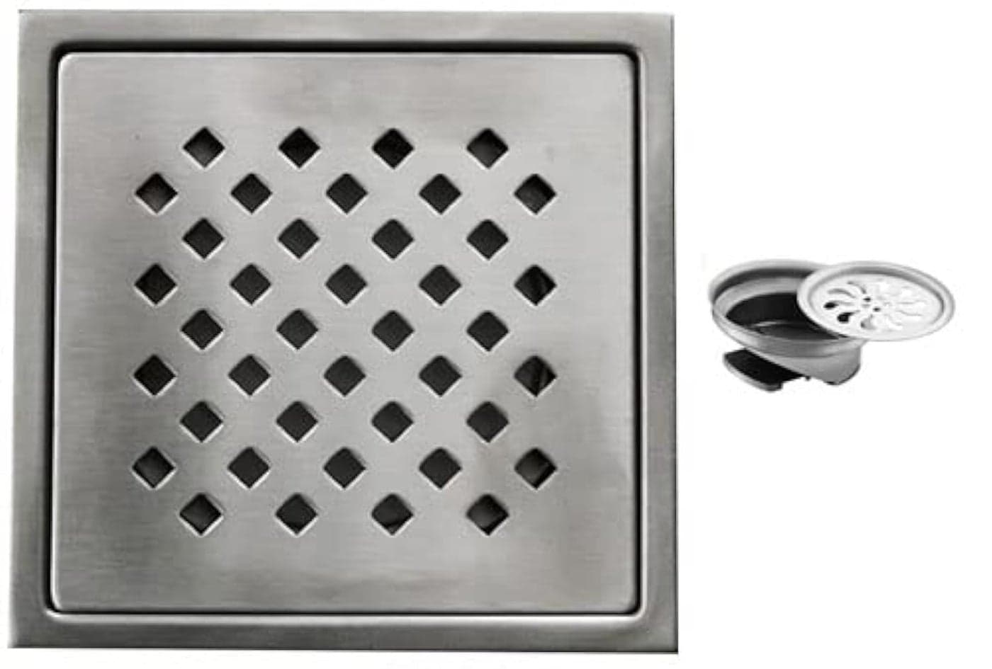 Aquieen Stainless Steel Bathroom Floor Water Drain Grating (Floor Jali) (Gratings with Anti-Cockroach, Daisy)
