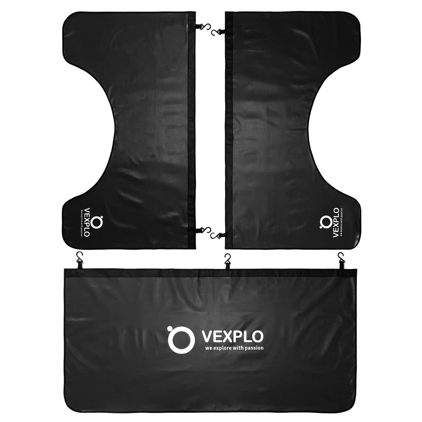 Vexplo Large Size Magnetic Fender Covers for Mechanics 3 Pcs DoubleLayer Fender Protector for Mechanics with Hooks Strong Sew in Magnets Universal Mechanic Accessories